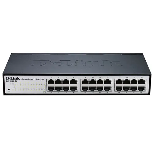 D-Link DGS-1100-24V2 Managed L2 Gigabit Ethernet (10/100/1000) 1U Schwarz, Grau D-Link DGS-1100-24V2 Managed L2 Gigabit Ethernet (10/100/1000) 1U Schwarz, Grau