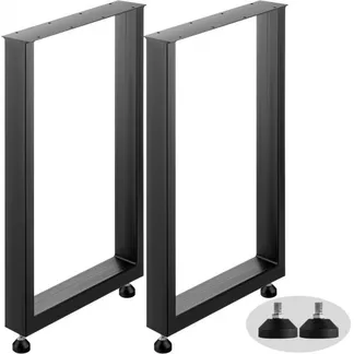 VEVOR Tischkufen Schwarz Pulverbeschichtet 600 mm x 720 mm, Tischkufen Metall mit 1000 kg Tragfähigkeit, Tischbeine Quadratisch, Tischgestell mit Vorgebohrten Löchern, für Couchtische, Sofas VEVOR Tischkufen Schwarz Pulverbeschichtet 600 mm x 720 mm, Tischkufen Metall mit 1000 kg Tragfähigkeit, Tischbeine Quadratisch, Tischgestell mit Vorgebohrten Löchern, für Couchtische, Sofas