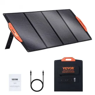 VEVOR 120W Solarpanel faltbar 12V monokristallinen Solarmodul 6,66A Solaranlage Umwandlungsrate von 23% Inkl. 2x USB-Schnellladeanschlüsse (QC3.0), Typ-C-Anschluss, 18-V-Gleichstromausgang VEVOR 120W Solarpanel faltbar 12V monokristallinen Solarmodul 6,66A Solaranlage Umwandlungsrate von 23% Inkl. 2x USB-Schnellladeanschlüsse (QC3.0), Typ-C-Anschluss, 18-V-Gleichstromausgang