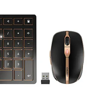 CHERRY DW 9100 SLIM Tastatur Maus enthalten Universal RF Wireless + Bluetooth QWERTZ Deutsch Schwarz CHERRY DW 9100 SLIM Tastatur Maus enthalten Universal RF Wireless + Bluetooth QWERTZ Deutsch Schwarz