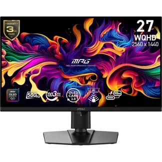 MSI MPG 271QRDE QD-OLED X50 Computerbildschirm 67,3 cm (26.5″) 2560 x 1440 Pixel Wide Quad HD Schwarz MSI MPG 271QRDE QD-OLED X50 Computerbildschirm 67,3 cm (26.5″) 2560 x 1440 Pixel Wide Quad HD Schwarz