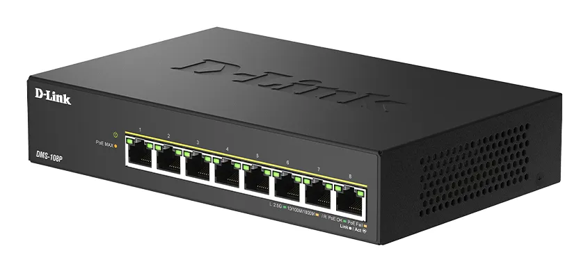 D-Link 8-Port Multi-Gigabit Unmanaged PoE Switch – Bild 3