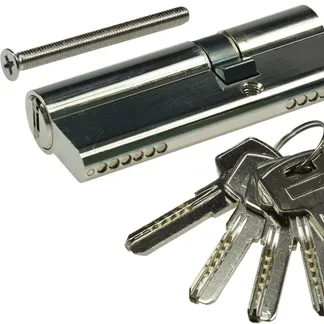 Schließzylinder 80mm (50+30mm) Profil-Zylinder, 5 Sicherheits-Schlüssel Schließzylinder 80mm (50+30mm) Profil-Zylinder, 5 Sicherheits-Schlüssel