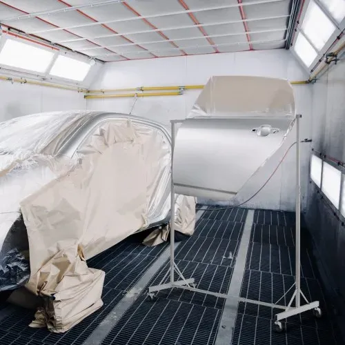 VEVOR Lackierständer, 1,5 - 2,1 m höhenverstellbar, 30 kg Tragkraft, Lackierständer für Autos, Lackiertrocknerständer mit 8 Haken und 4 Schwenkrädern, Karosserieständer für Autowerkstätten und Garagen – Bild 7