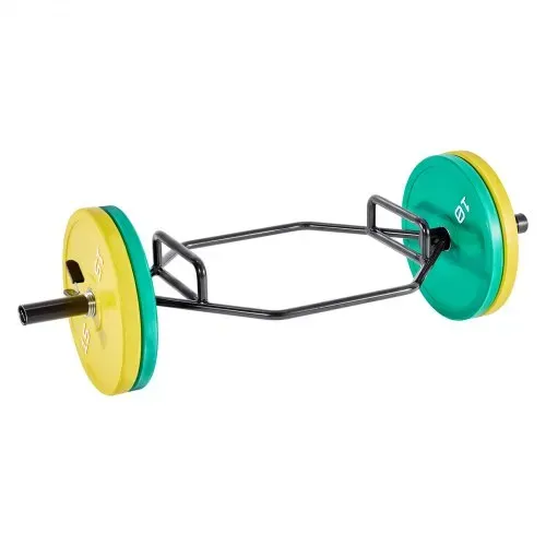 VEVOR Trap Bar Hexagon Hantelstange Langhantel mit rutschfestem Griff 50 mm 360 kg Tragkraft, Gewichtheben und Krafttrainingsgerät, Heimfitnessstudio für Kniebeugen Kreuzheben Schulterdrücken – Bild 10
