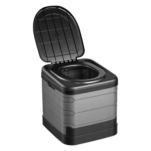 VEVOR Tragbare Campingtoilette 150 kg Belastbar, Mobile Toilette Faltbar für Erwachsene, Reisetoilette mit Tragetasche & Müllbeuteln, Geeignet für Wohnmobilreisen Camping Wandern Autofahren Ausflüge – Bild 10