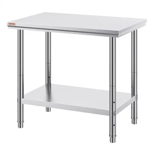 VEVOR Edelstahl Arbeitstisch 60X90X80 cm Essenszubereitung für die Zubereitung von Mahlzeiten, Nähen, Waschen, Basteln, Garagennutzung usw. – Bild 8