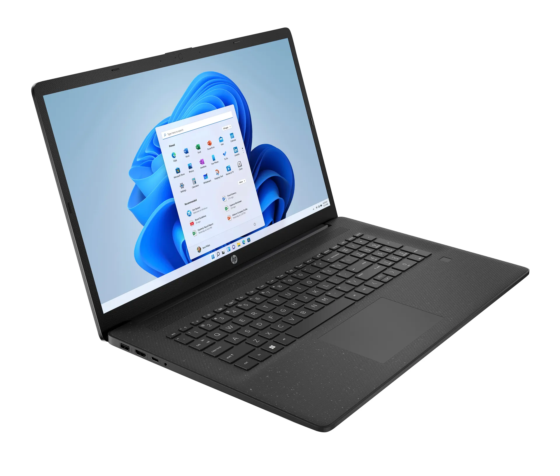 HP 17-cp3280ng AMD Ryzen™ 7 7730U Laptop 43,9 cm (17.3") Full HD 16 GB DDR4-SDRAM 512 GB SSD Wi-Fi 6 (802.11ax) Windows 11 Home Schwarz – Bild 2