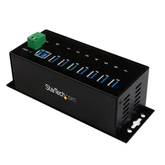StarTech.com 7 Port USB 3.0 Hub – 5Gbps – Industrieller USB-A Hub aus Metall mit ESD und 350W Überspannungsschutz – Hutschienen/Wand/Tischmontage möglich – TAA KONFORM – USB Expander Hub StarTech.com 7 Port USB 3.0 Hub – 5Gbps – Industrieller USB-A Hub aus Metall mit ESD und 350W Überspannungsschutz – Hutschienen/Wand/Tischmontage möglich – TAA KONFORM – USB Expander Hub