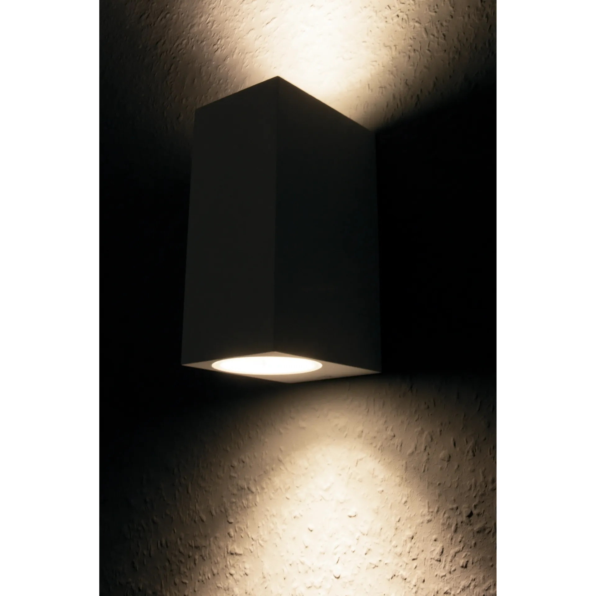 Wandleuchte McShine ''Square-W'' weiß, IP44, 2x GU10, Aluminium Gehäuse – Bild 3