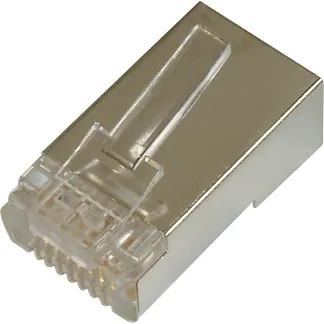 CAT.5e Modularstecker für Rundkabel, geschirmt, 1 Stück CAT.5e Modularstecker für Rundkabel, geschirmt, 1 Stück