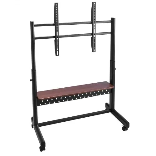 VEVOR rollbarer TV-Ständer TV-Wagen für 1397-2540 mm Bildschirme, höhenverstellbarer tragbarer Monitorständer mit Ablage bis zu 92,99 kg für Wohnzimmer Schlafzimmer Büro (Max VESA 800 x 600 mm) – Bild 8