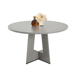 VEVOR runder Esstisch Küchentisch Holztisch (120 cm / 90,72 kg belastbar) für 4-6 Personen, rustikale Bauernhaus-Bürotische mit dicken Holzbeinen, für Küche zu Hause Wohnzimmer, Grau (nur Tisch) VEVOR runder Esstisch Küchentisch Holztisch (120 cm / 90,72 kg belastbar) für 4-6 Personen, rustikale Bauernhaus-Bürotische mit dicken Holzbeinen, für Küche zu Hause Wohnzimmer, Grau (nur Tisch)