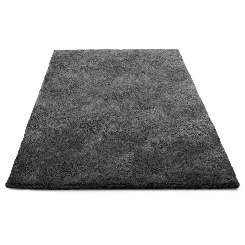 VEVOR Hochflor Teppich 2438x1524 mm, flauschiger Teppich mit dreilagigem Material, 35 mm Florhöhe, Bodenteppiche für Wohnzimmer, Schlafzimmer, Wintergarten, fusselfrei & weich, rutschfest, Grau – Bild 9