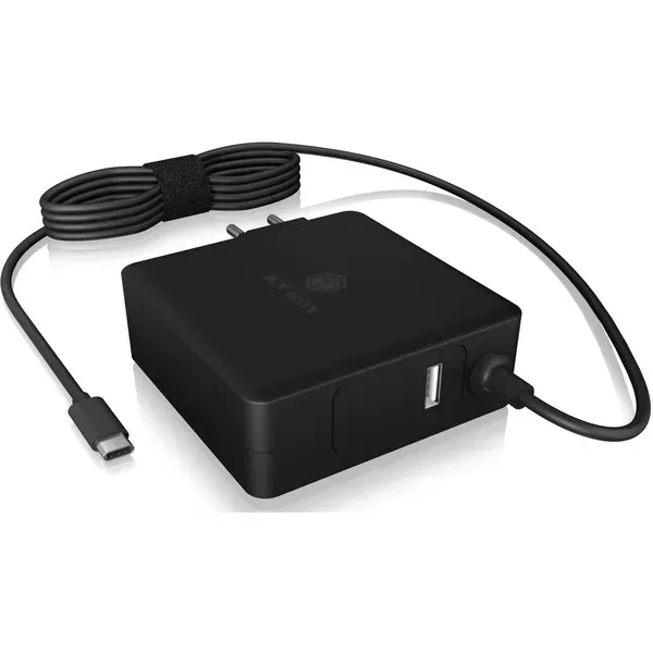 ICY BOX IB-PS101-PD, Netzteil für Power Delivery 90 Watt, Type-C® Anschluss, plus USB Type-A Schnittstelle für 5V@2,4 A – Bild 3
