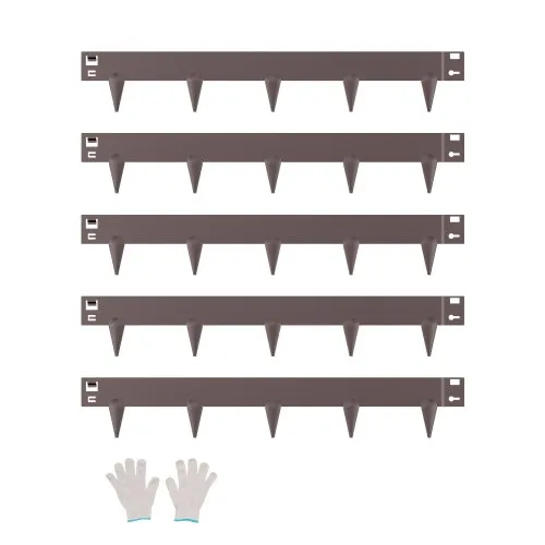 VEVOR Rasenkante, 5er-Pack, 990x156x1,5 mm, Metall-Beeteinfassung, Beetumrandung, robuste Raseneinfassung, einfach zu installieren, Trennwand für Blumenbeete, Hofwege, Braun VEVOR Rasenkante, 5er-Pack, 990x156x1,5 mm, Metall-Beeteinfassung, Beetumrandung, robuste Raseneinfassung, einfach zu installieren, Trennwand für Blumenbeete, Hofwege, Braun