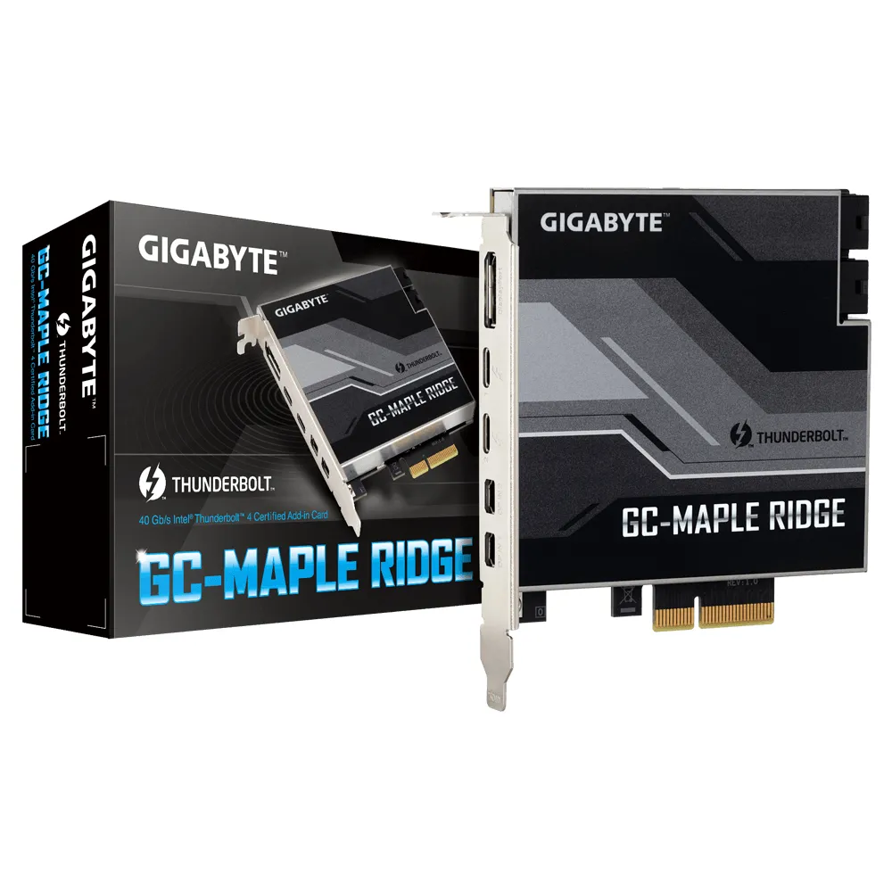 GIGABYTE GC-MAPLE RIDGE Schnittstellenkarte/Adapter Eingebaut DisplayPort, Mini DisplayPort, Thunderbolt 4, USB 3.2 Gen 2 (3.1 Gen 2) – Bild 3