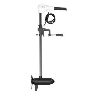 VEVOR Elektro Außenborder, Bootsmotor Heckmontage, 24 V, 39 kg Schub, 8 Gang Elektrischer Trolling Motor mit Batterieanzeige, für Kajaks, Fischerboote auf Süß-/Salzwasser, 915 mm Welle VEVOR Elektro Außenborder, Bootsmotor Heckmontage, 24 V, 39 kg Schub, 8 Gang Elektrischer Trolling Motor mit Batterieanzeige, für Kajaks, Fischerboote auf Süß-/Salzwasser, 915 mm Welle