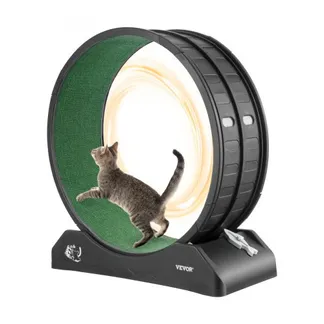 VEVOR Katzenlaufrad, 80x34x85cm, großes Laufrad für Katzen mit sicherer Bremse und Laufbahn aus Teppich, leiser Betrieb, Laufband für Katzen, Katzenrad für Gewichtsverlust und Gesundheit, Schwarz VEVOR Katzenlaufrad, 80x34x85cm, großes Laufrad für Katzen mit sicherer Bremse und Laufbahn aus Teppich, leiser Betrieb, Laufband für Katzen, Katzenrad für Gewichtsverlust und Gesundheit, Schwarz