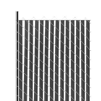 VEVOR Sichtschutzlamellen 1740 mm, einwandige vertikale Lamellen mit Bodenverriegelung für Maschendrahtzäune, hochdichte HDPE-Maschendrahtlamellen, ideal für Garten, Bauernhof, Sportplatz (schwarz) VEVOR Sichtschutzlamellen 1740 mm, einwandige vertikale Lamellen mit Bodenverriegelung für Maschendrahtzäune, hochdichte HDPE-Maschendrahtlamellen, ideal für Garten, Bauernhof, Sportplatz (schwarz)
