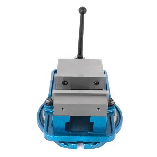 VEVOR Schraubzwingen-Schraubstock 125 mm, Tischschraubstock 125 mm, Bench Clamps 140 mm, Metall Professionelle Gusseisen Schraubstock für Säulenbohrer Breite Backen – Bild 10