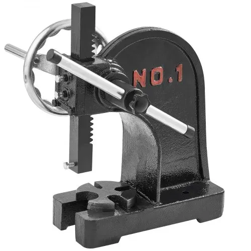 VEVOR Dornpresse, 1 t Handhebelpresse, Manuelle Dornpresse Präzisions Handpresse, 135 mm Maximale Höhe, Manuelle Desktop-Stanzpresse aus Gusseisen, zum Stanzen, Biegen, Strecken, Formen – Bild 8