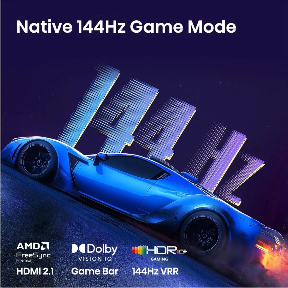 Hisense 65 '' E7S Pro | Hi-QLED Smart TV 4K 144 Hz – Bild 4