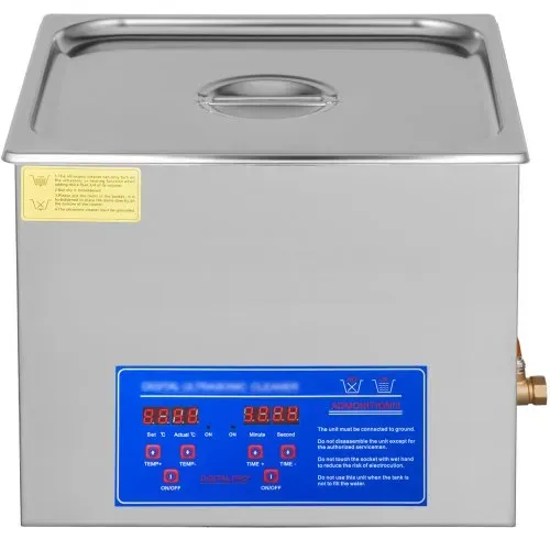 VEVOR 15L Ultraschallreinigungsgerät mit Heizung 360W Ultraschallreiniger aus Edelstahl Ultraschallbad Ultraschall Reinigungsgerät für Brillen Schmuck Zahnprothesen Münzen usw. – Bild 10