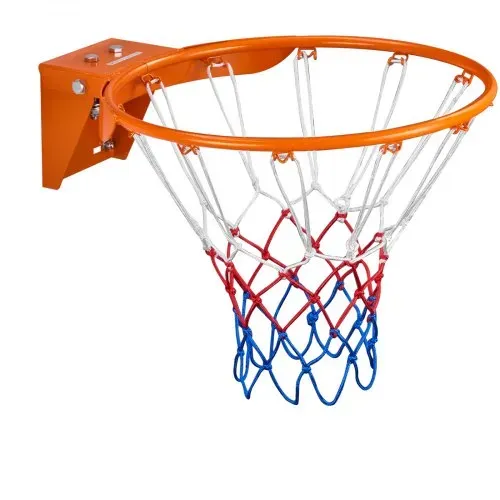 VEVOR Basketball-Felge, an der Wandtür montierter Basketballkorb, robuster Q235-Basketball-Flex-Rand-Torersatz mit Netz, Standard-18-Zoll-Hänge-Basketballkorb für den Innen- und Außenbereich für Kinder und Erwachsene – Bild 10