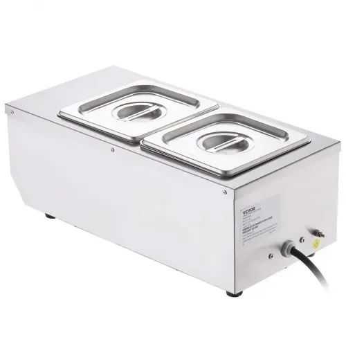 VEVOR Schokolade Schmelztiegel Kommerzielle Elektrische Schokolade Schmelzgerät 800 W, Schmelztiegel Schmelztiegel Edelstahl, 2 x 3,5 L Behälter Schokolade Schmelzmaschine Schmelztiegel Topf – Bild 10