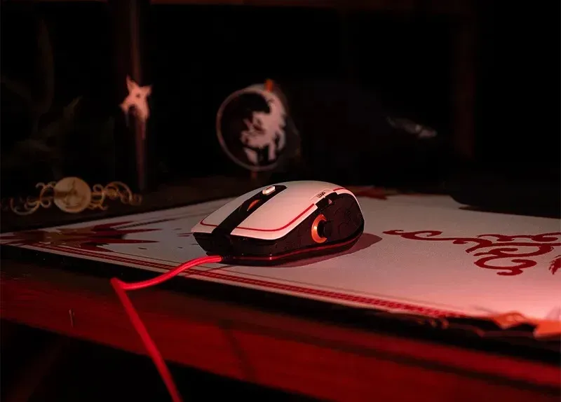 Lexip Assassin’s Creed Shadows Maus Gaming rechts USB Typ-A Optisch 12000 DPI – Bild 6