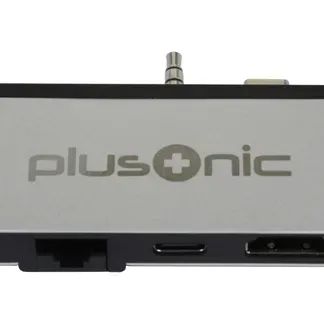 Plusonic Docking Adapter/Hub für Microsoft Surface Go, 5in1: USB 3.0/RJ45 Gigabit-Ethernet/Type-C/HDMI/AUX Plusonic Docking Adapter/Hub für Microsoft Surface Go, 5in1: USB 3.0/RJ45 Gigabit-Ethernet/Type-C/HDMI/AUX