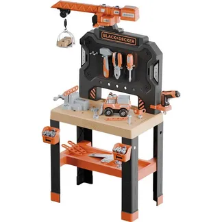 Black+Decker Werkbank mit Kran, Kinderwerkzeug Black+Decker Werkbank mit Kran, Kinderwerkzeug