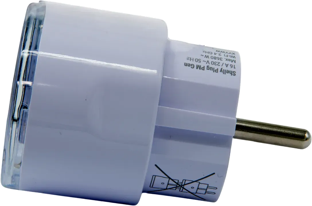 Shelly · Plug & Play "Plug PM Gen3 White" · Smarter Energiezähler · Messfunktion · WLAN · BT · weiß – Bild 4