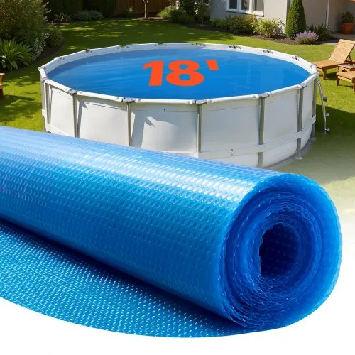 VEVOR Pool Solarabdeckplane rund ø5486mm, Solarfolie, 0,3 mm-Pool-Solardecke mit Luftpolster- & PE-Material, Wärmeabsorption tagsüber, Wärmespeicherung nachts, Solarabdeckungen, blau VEVOR Pool Solarabdeckplane rund ø5486mm, Solarfolie, 0,3 mm-Pool-Solardecke mit Luftpolster- & PE-Material, Wärmeabsorption tagsüber, Wärmespeicherung nachts, Solarabdeckungen, blau