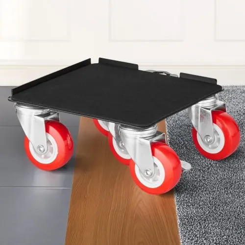 VEVOR Möbelwagen, 175x160x70mm, max. Tragkraft 1575 kg, Schwerlast-Möbeltransporter mit 5x 360° drehbaren Rädern, Möbelhebe- & Schiebewerkzeugsatz für Haushaltsgeräte, Sofa, Kühlschrank, Waschmaschine – Bild 7