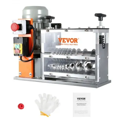 VEVOR Kabelabisoliermaschine Elektrisch 1,5-40mm Kabelschälmaschine 750W Abisoliermaschine 30m pro Minute Geschwindigkeit Abisolierzange 65-Mn-Federstahl Klinge Ideal zum Abisolieren von Kupferdraht – Bild 8