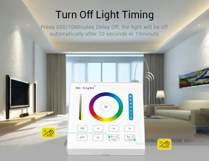 MiBoxer B0 LED Fernbedienung Smart Panel RGB-WW (RGB-CCT) – Bild 4
