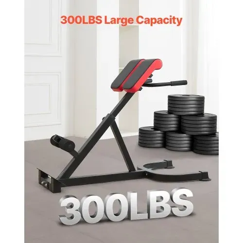 VEVOR römischer Stuhl Hyperextensionsbank 136 kg belastbare verstellbare Extensionsmaschine, Multifunktions-Trainingsgerät für Bauchmuskeltraining, Fitness-Hantelbank für das Heim-Fitnessstudio – Bild 2