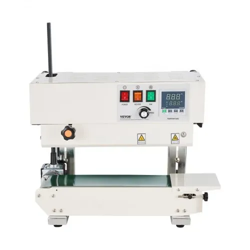 VEVOR Durchgehende Beutelband-Versiegelungsmaschine, 0,24-0,47 Zoll/6-12 mm Siegelbreite, vertikale Bandsiegelmaschine mit digitaler Temperaturregelung, Beutelsiegelgerät aus Karbonstahl für 0,02-0,8 mm starke Plastikbeutelfolien – Bild 10