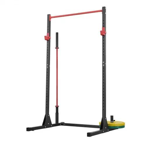 VEVOR Power Rack 362,87 kg Belastbar, multifunktionales Squat Rack für Heimfitnessstudio, Krafttrainingsgerät mit 28-fach verstellbaren J-Haken für Langhantel-Kniebeugen Klimmzüge Gewichtheben – Bild 10