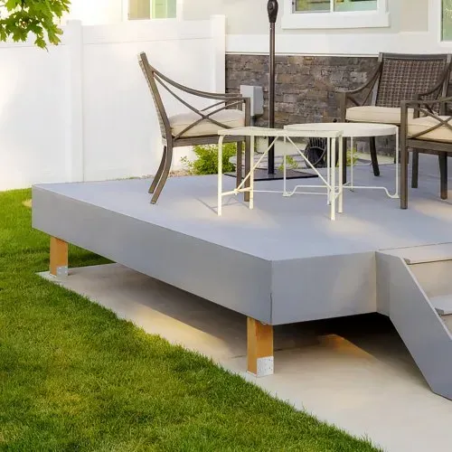 VEVOR 4er-Set Aufschraubhülse 190 x 200 x 180 mm Pfostenträger Kohlenstoffstahl Pfostenschuh Pfosten Pfostenunterlage Bodenhülse Stützenfuß Ideal für Verandageländern, Pergolen und Säulen – Bild 7