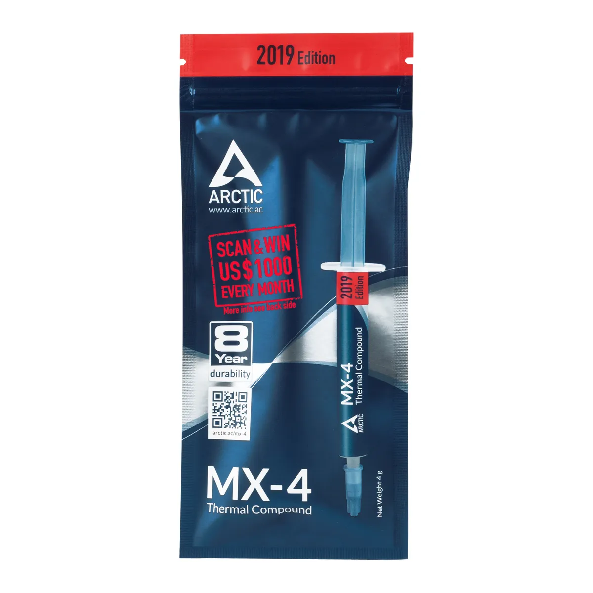 ARCTIC MX-4 (4 g) Edition 2019 – Hochleistungs-Wärmeleitpaste – Bild 2