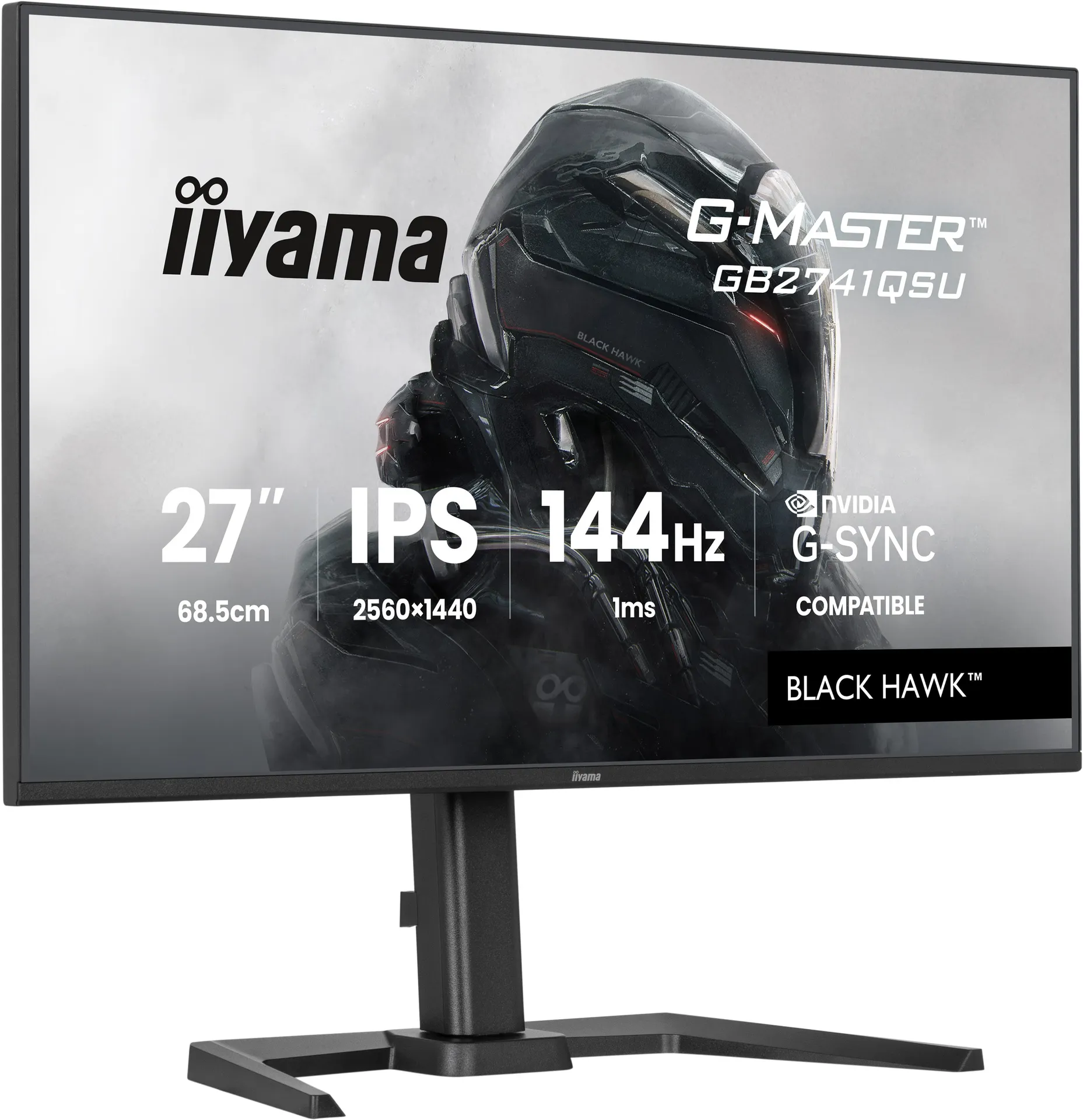 iiyama G-MASTER Mit dem GB2741QSU Black Hawk Monitor mit IPS-Panel-Technologie und 1 ms MPRT-Reaktionszeit bist du immer einen Schritt voraus – Bild 4