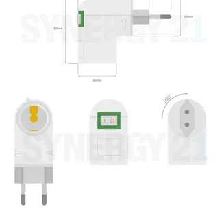 Synergy 21 LED Adapter / Fassung für LED-Leuchtmittel PP->E27 Synergy 21 LED Adapter / Fassung für LED-Leuchtmittel PP->E27