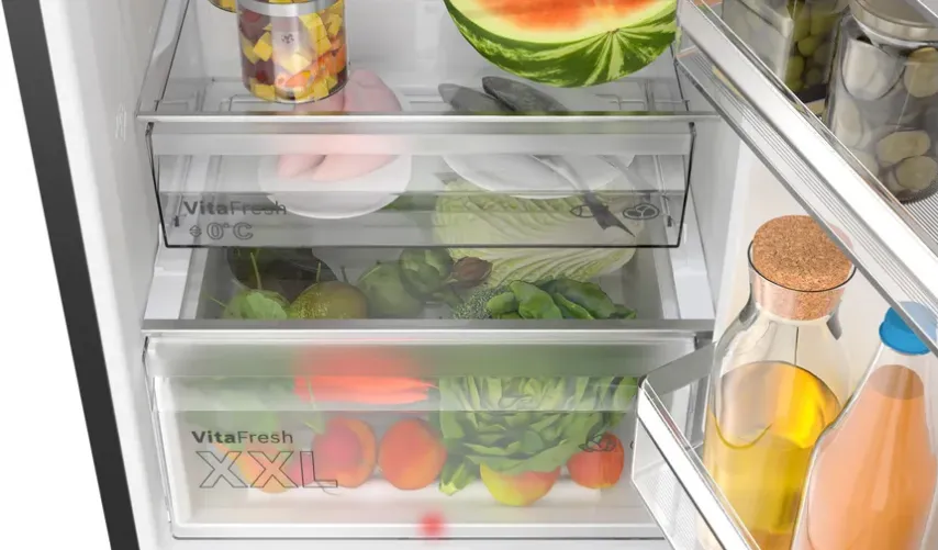 Bosch Serie 4 KGN39OXBT Kühl- und Gefrierkombination Freistehend 363 l B Schwarz – Bild 4