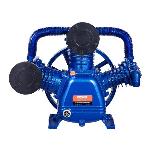VEVOR Luftkompressor-Pumpenkopf, 10 PS, 17,5 CFM bei 90 PSI, 3-Zylinder-Ölschmierung, Luftkompressor-Kolbenpumpenkopf, zweistufiger V-Typ-Luftkompressor-Pumpenersatz aus Gusseisen mit max. 185 PSI Druck VEVOR Luftkompressor-Pumpenkopf, 10 PS, 17,5 CFM bei 90 PSI, 3-Zylinder-Ölschmierung, Luftkompressor-Kolbenpumpenkopf, zweistufiger V-Typ-Luftkompressor-Pumpenersatz aus Gusseisen mit max. 185 PSI Druck