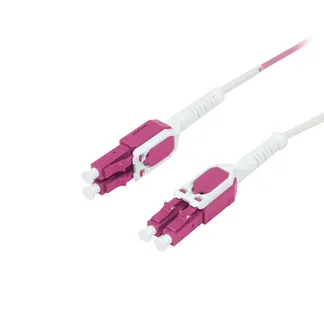 LWL-2-Faser-Patchk. 5mtr.LC-LC, 50/125um,OM4, Uniboot(drehbar), Push/Pull, AD=2mm, Synergy 21 LWL-2-Faser-Patchk. 5mtr.LC-LC, 50/125um,OM4, Uniboot(drehbar), Push/Pull, AD=2mm, Synergy 21