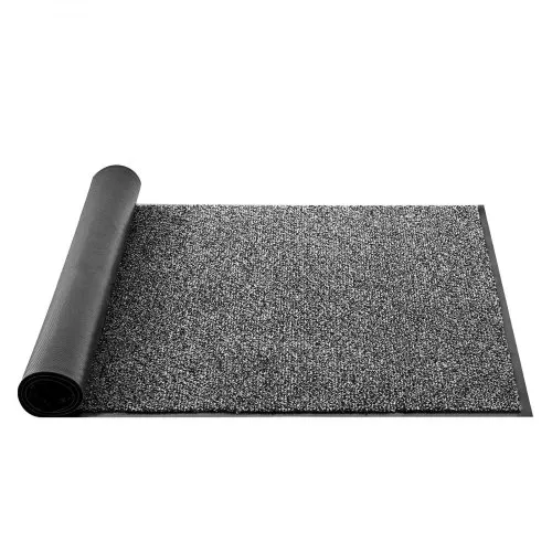 VEVOR Schmutzfangmatte, 1524x914 mm, Fußmatte für Innen & Außen, Sauberlaufmatte mit PVC-Rückseite, Türmatte, waschbarer Eingangsteppich für Flur, Eingangsbereich, Küche, Balkon, Garage, Grau – Bild 10
