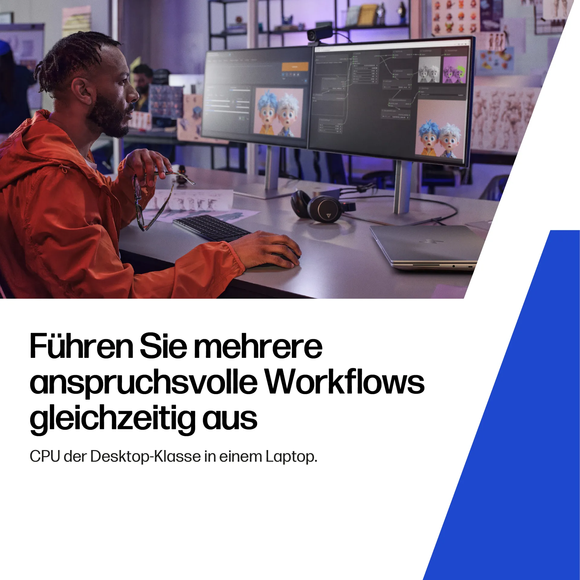 HP ZBook Fury G1i Intel Core Ultra 7 255HX Mobiler Arbeitsplatz 40,6 cm (16") WUXGA 32 GB DDR5-SDRAM 1 TB SSD NVIDIA RTX PRO 2000 Blackwell Wi-Fi 7 (802.11be) Windows 11 Pro AI Workstation, AI PC Silber – Bild 6